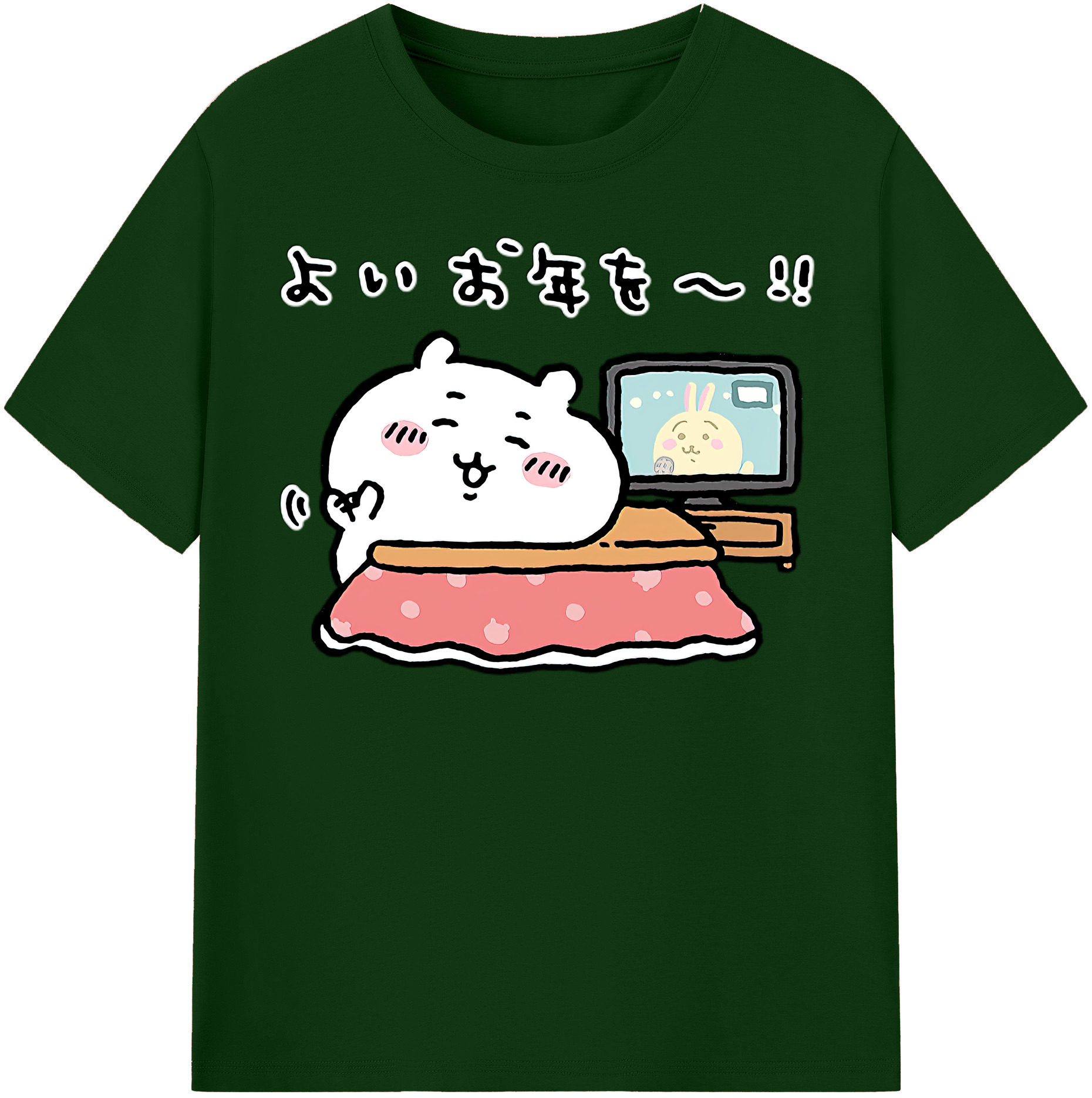 （画像用） ちいかわ ちいかわ Chii-kawa chiikawa 綿100％半袖Tシャツ（フロントプリント）
